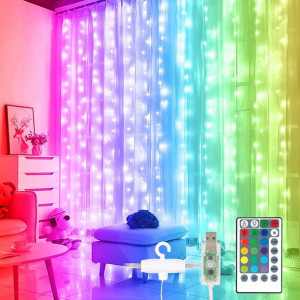 Sunnest Kurtyna Świetlna Świąteczna Lampki 300 LED