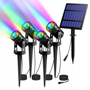 T-Sun Reflektory Lampy Solarne Ogrodowe Wbijane 4