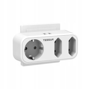 Tessan Adapter Rozgałęźnik Do Gniazdka USB 5w1