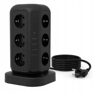 Tessan Wieża Zasilająca Przedłużacz USB 16w1 2M