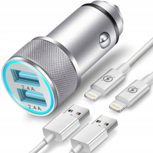 TIKALONG Adapter Ładowarka Samochodowa Do iPhone