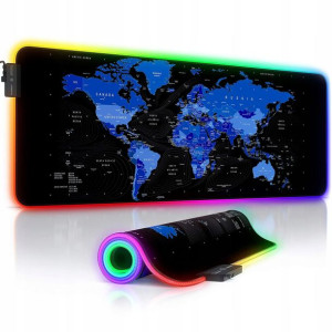 TitanWolf Podkładka Pod Mysz Klawiaturę RGB MAPA