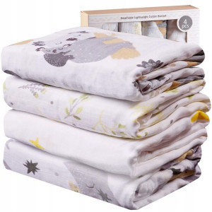 Viviland Koc Dla Niemowląt ZESTAW 120CM 4-PACK