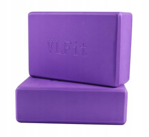 VLFIT Kostka Blok Piankowy Do Jogi 2szt 23x15cm