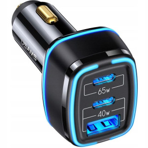 Wiredge Ładowarka Samochodowa 105W 3 Porty USB-C
