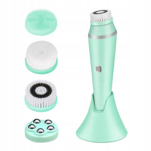 Wodoodporny MASAŻER Do Czyszczenia TWARZY 4w1 USB