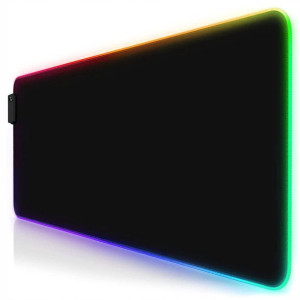 Zelotes Podkładka Mata Pod Klawiaturę LED RGB XXL