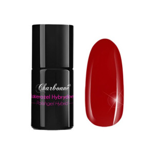 Lakier Hybrydowy CHARBONNE 7 ml Kolor 254 czerwony Merlin Monroe