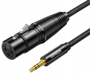 UGREEN Kabel do mikrofonu XLR minijack 3,5mm 2m
