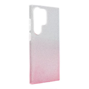 Futerał Shining Do Samsung Galaxy S23 Ultra Transparent/róż