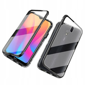 Etui Magnetyczne Front+Back Xiaomi Redmi 8A Czarne