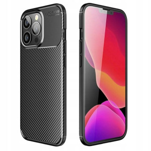 Etui Mocne Karbon Carbon Do Iphone 13 Pro +szkło