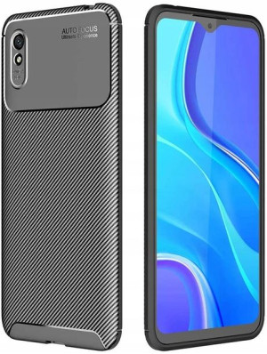 Etui Mocne Karbon Carbon Do Xiaomi Redmi 9a +szkło