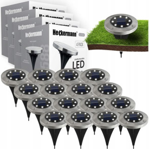 16 X Lampa Solarna Ogrodowa Led Najazdowa Gruntowa
