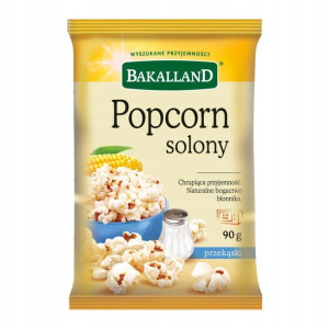 Popcorn solony BAKALLAND do mikrofali 90 g
