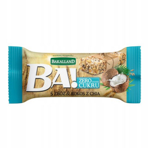 Baton zbożowy BAKALLAND BA! kokos chia 30 g