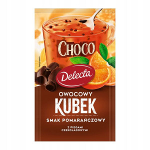 Kisiel Owocowy Kubek DELECTA pomarańcza czekolada