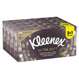 Chusteczki higieniczne KLEENEX Ultra Soft 4x 64szt