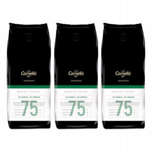 Kawa ziarnista CORNELLA Espresso 75 Market 3x 1 kg