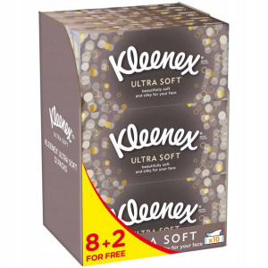 Chusteczki higieniczne KLEENEX Ultra Soft 10x 64s