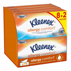 KLEENEX Chusteczki Allergy Comfort Box 10x 56szt