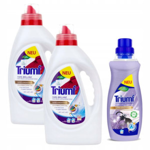 TRIUMF 2x Żel prania kolou 1l Płyn dopłukania 750