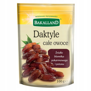 Daktyle całe owoce BAKALLAND suszone 100 g