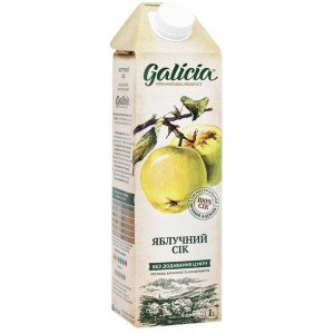GALICIA Sok NFC Jabłko 100% tłoczony 1l