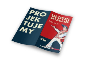 Ulotki składane 2xDL do DL • 130g • 10 000 szt.