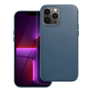 Leather Mag Cover Do Iphone 13 Pro Max Niebieski