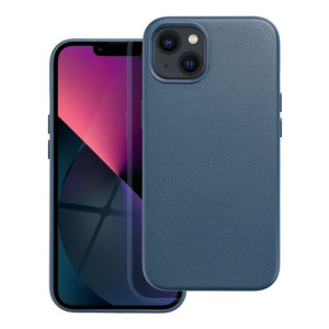 Leather Mag Cover Do Iphone 13 Niebieski