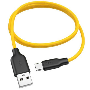 Hoco Kabel Usb - Typ C Plus Silicone X21 Metr Czarno-zółty.