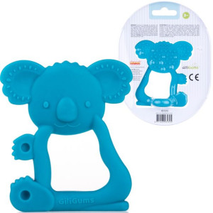 Silikonowy Gryzak sensoryczny turkusowy Koala BPA Free