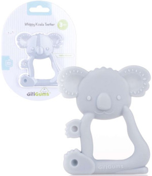 Silikonowy Gryzak sensoryczny szary Koala BPA Free