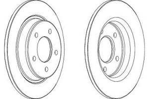 Tarcze Hamulcowe 2szt Mazda 3 5 1.6d-2.3 10.03- Fe