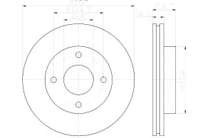 Tarcze Hamulcowe Hella Pagid 402063lg0a 40206jx00a