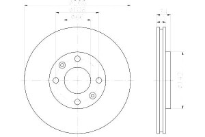 Tarcze Hamulcowe Hella Pagid 4246w1 424983 E169141
