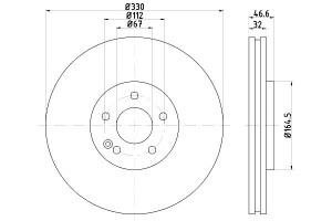 Tarcze Hamulcowe Mintex 00k05135475ac 5135475aa 51