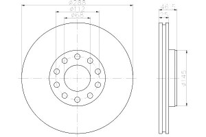 Tarcze Hamulcowe Mintex Jzw615301b 4b0615301b