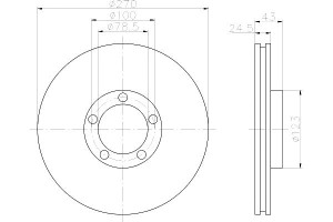 Tarcze Hamulcowe Mintex 1514235 5025611 5209816 50
