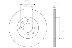 Tarcze Hamulcowe Mintex 517121j500 Dsk2846 2401180
