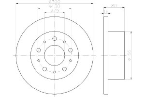 Tarcze Hamulcowe Mintex 424941 424942 4249k6 51749