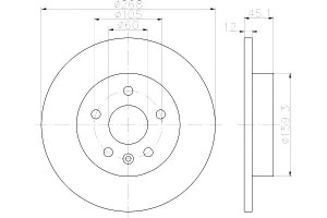 Tarcze Hamulcowe Mintex 13502136 13502134 1350214