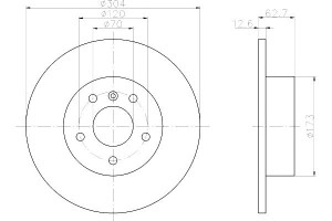 Tarcze Hamulcowe Mintex Ntc8781 Sdb000470 Dsk952 4