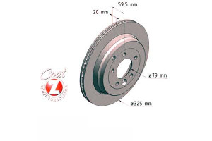 Tarcze Hamulcowe 2szt Range Rover Sport 06- 2.7d T