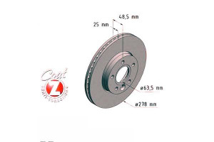 Tarcze Hamulcowe 2szt Volvo V40 12- Przód Zimmerma