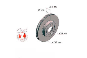 Tarcze Hamulcowe 2szt Toyota Corolla 02-06 Zimmerm