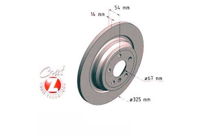 Tarcze Hamulcowe 2szt Mercedes W166 M-klasa 11- Ty