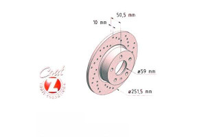 Tarcze Hamulcowe 2szt Alfa Romeo 156 97-02 Tył Zim