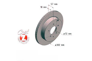 Tarcze Hamulcowe 2szt Mazda Cx-7 07-13 Tył Zimmerm